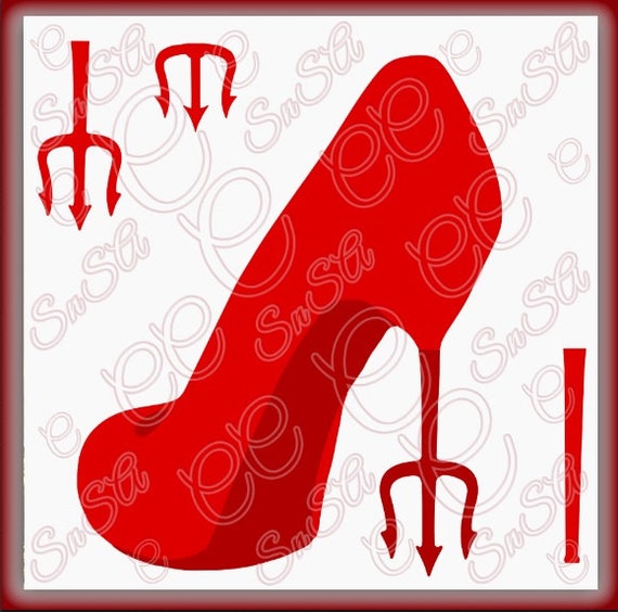 Download High Heel SVG Shoe Devil Pitchfork Diva Queen Princess ...