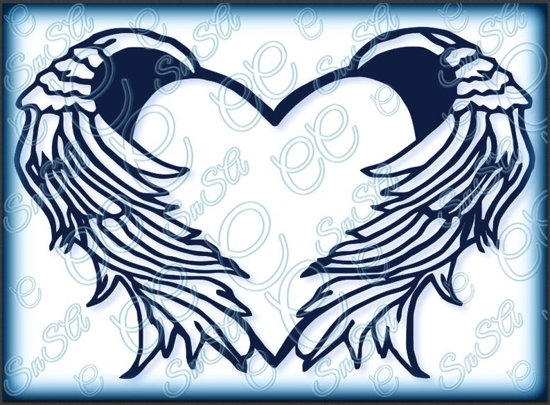 Download Wings SVG Ready Heart Angel RIP In Loving Memory Life Mom ...