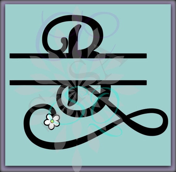 Download SVG Split Monogram Letter B Samantha Name Canvas Paint ...
