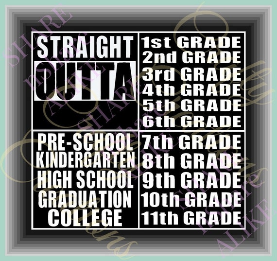Straight Outta SVG Kindergarten Senior 2019 Class Pre K ...