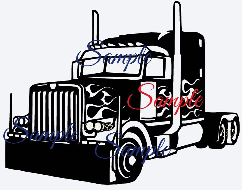Free Free Truck Trailer Svg 668 SVG PNG EPS DXF File