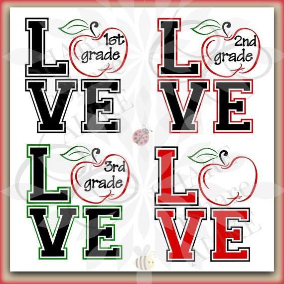 Download Items similar to Teacher SVG Kindergarten 1st Grade 2nd ...