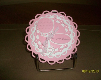 Baby Girl Shower Card