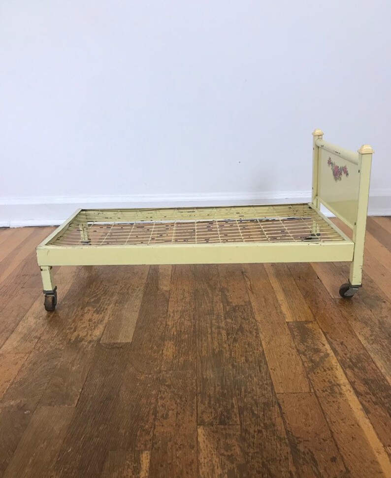 Vintage Metal Doll Bed Etsy