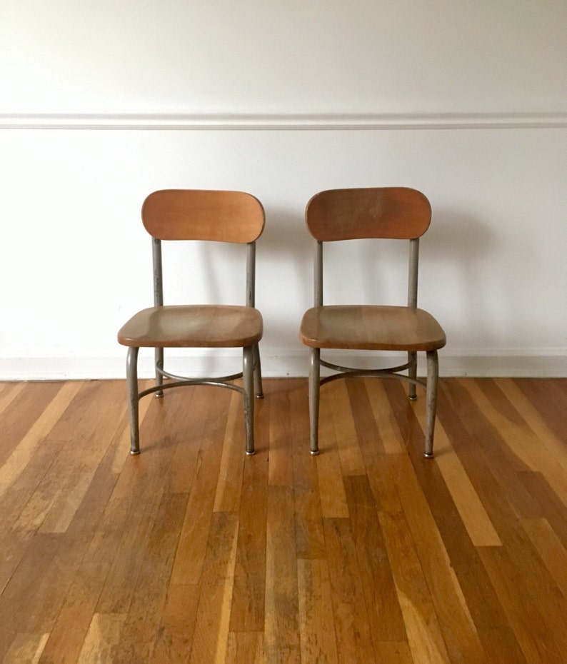 Heywood Wakefield Childrens Desk Chair Set