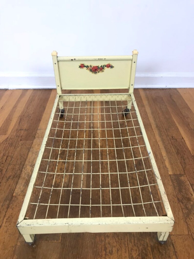Vintage Metal Doll Bed Etsy