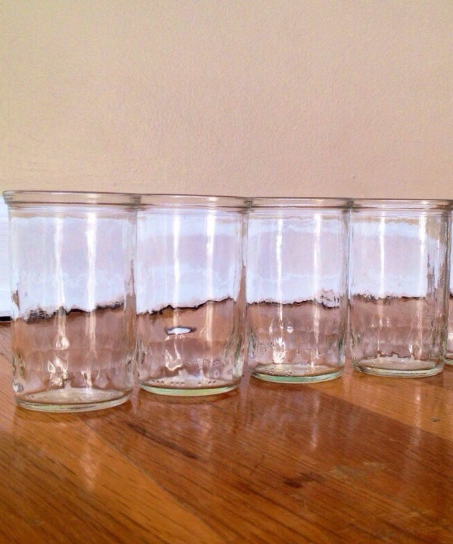 Vintage Jelly Jar Juice Glasses Etsy