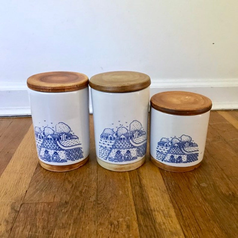 Poterie De La Colombe Three Canister Set
