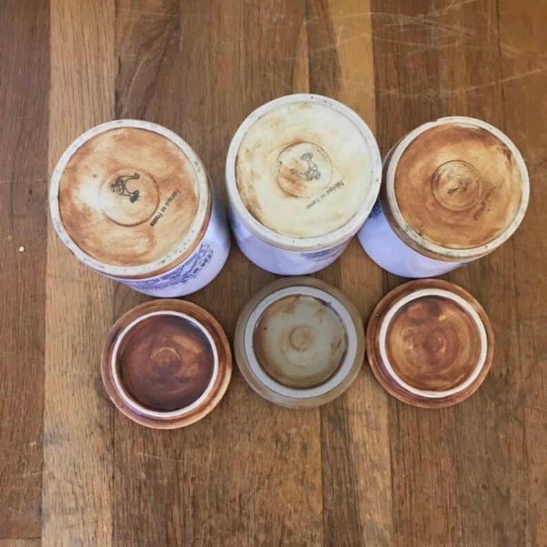 Poterie De La Colombe Three Canister Set