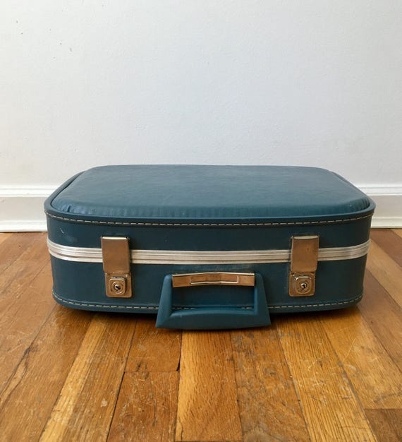Vintage Blue Suitcase