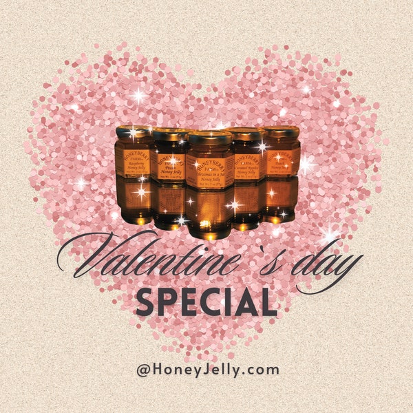 Valentine Honey Jelly Sampler