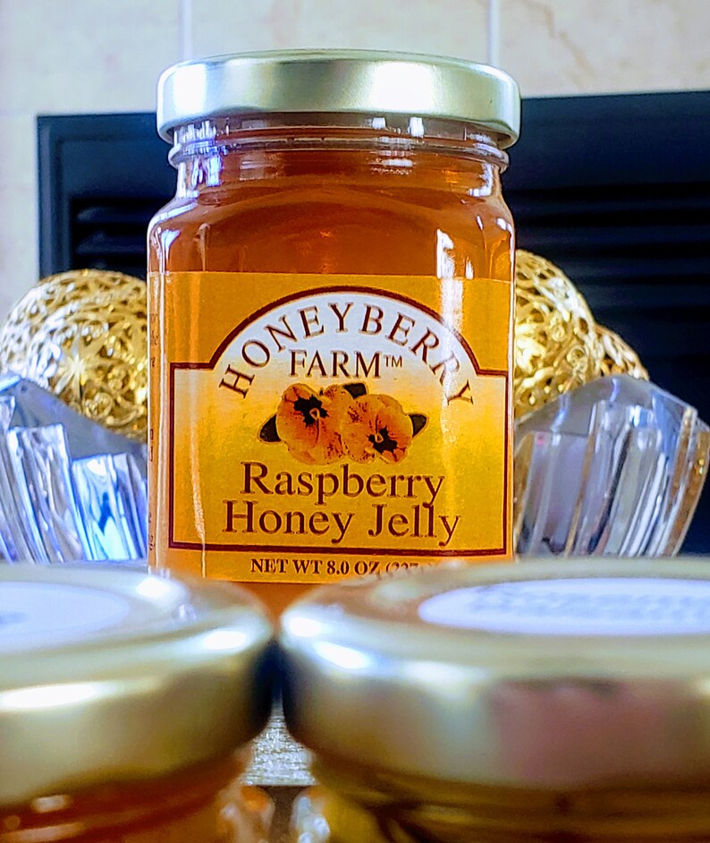 8oz Raspberry Honey Jelly Etsy