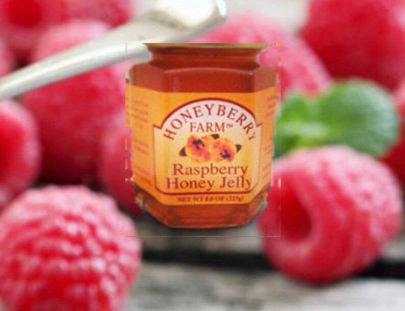 8oz Raspberry Honey Jelly Etsy