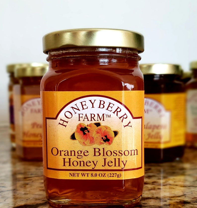 8oz Orange Blossom Honey Jelly Etsy