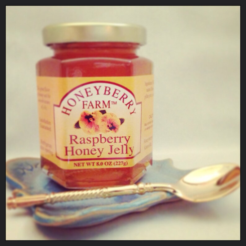 8oz Raspberry Honey Jelly Etsy