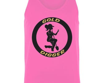 T-shirt réservoir d'extraction d'or pour femme