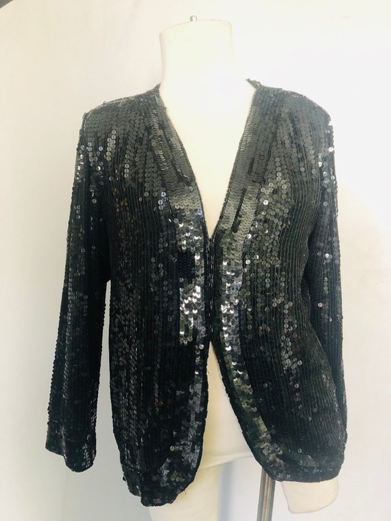 Beaded Silk Blazer