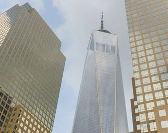 One World Trade Center, New York City Skyline, New York City Print, Fine Art Photo, Industrial Wall Art, Lower Manhattan, Financial District