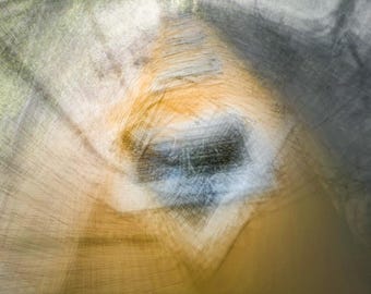 Window Upside Down, Abstract Art, Photography, Yellow, Wall Art, Modern Home Decor, Office Art