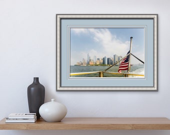 New York City Print, Fine Art Photo, New York City Skyline, Industrial Wall Art, Lower Manhattan, Staten Island Ferry, Financial District