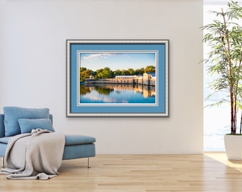 Philadelphia Wall Art, Photograph, City Landmarks, Waterworks, Schuylkill River, Philly Prints, Modern Wall Art, Office Wall Art, Philly Art