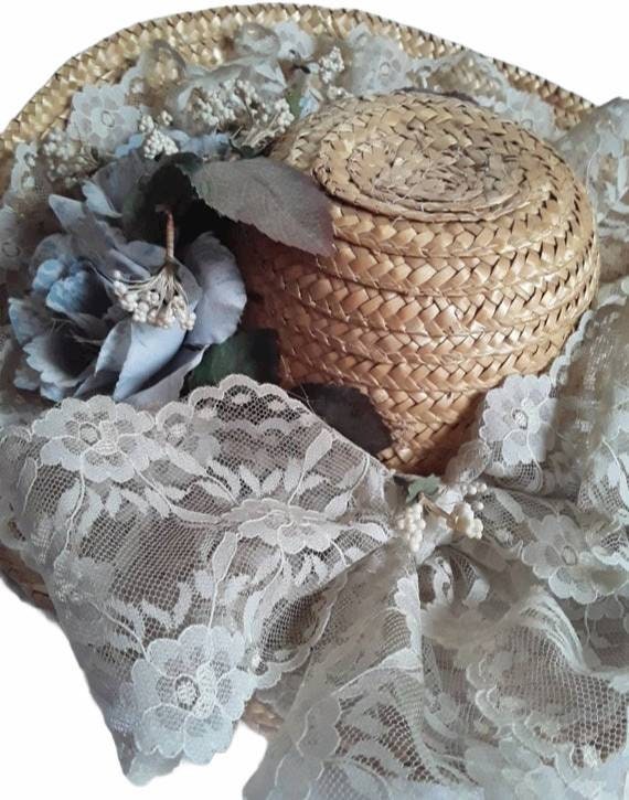 Vintage Wicker Hat, Wicker Hat, Decorative Wicker… - image 4