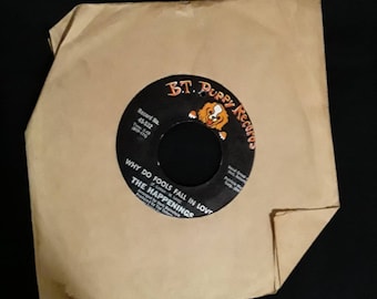 1967年 ザ・ハプニングス ビニールレコード、ホワイ・ドゥ・フールズ・フォール・イン・ラブ、B.T.パピー・レコード