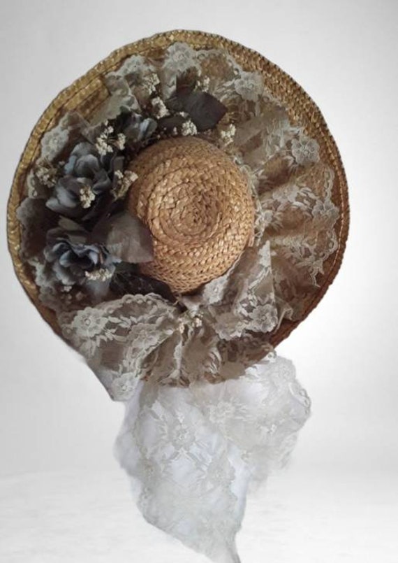 Vintage Wicker Hat, Wicker Hat, Decorative Wicker 