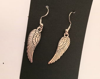 Wing Earrings, Gold Plated Feather Wings, Gold Plated Wing Earrings, Feather Jewelry, Women's Earrings, Nickel Free Earrings