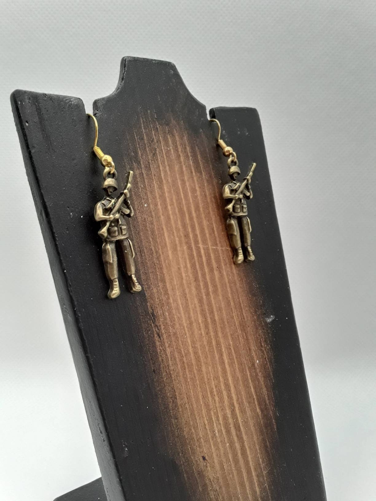 Army Soldiers Soldier Earrings Nickel Free Army Earrings Etsy