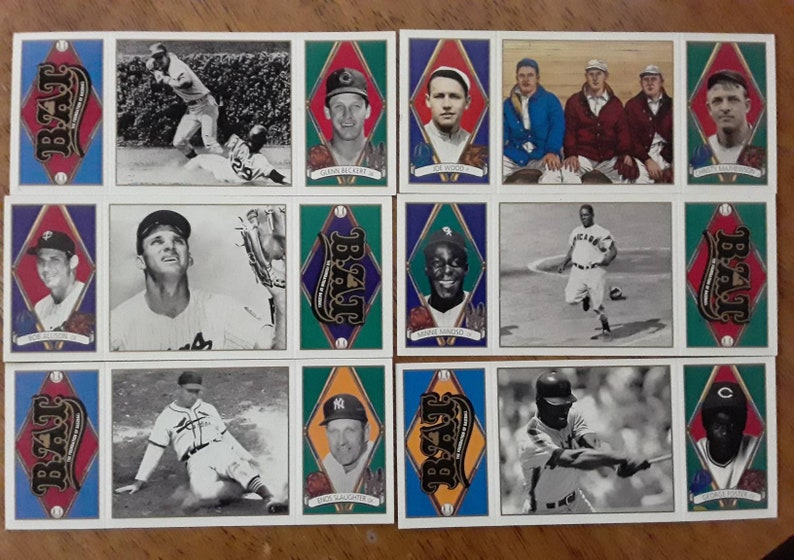 1993 Upper Deck B.A.T. TriFold Baseball Cards Set of 6 Upper Etsy