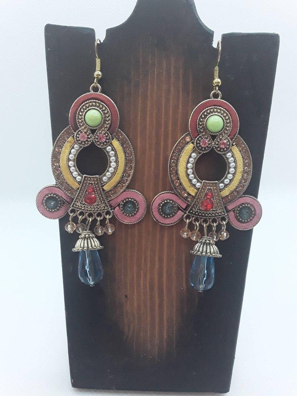 Southeast Asian Inspired Earrings Nickel Free Earrings Gold Etsy