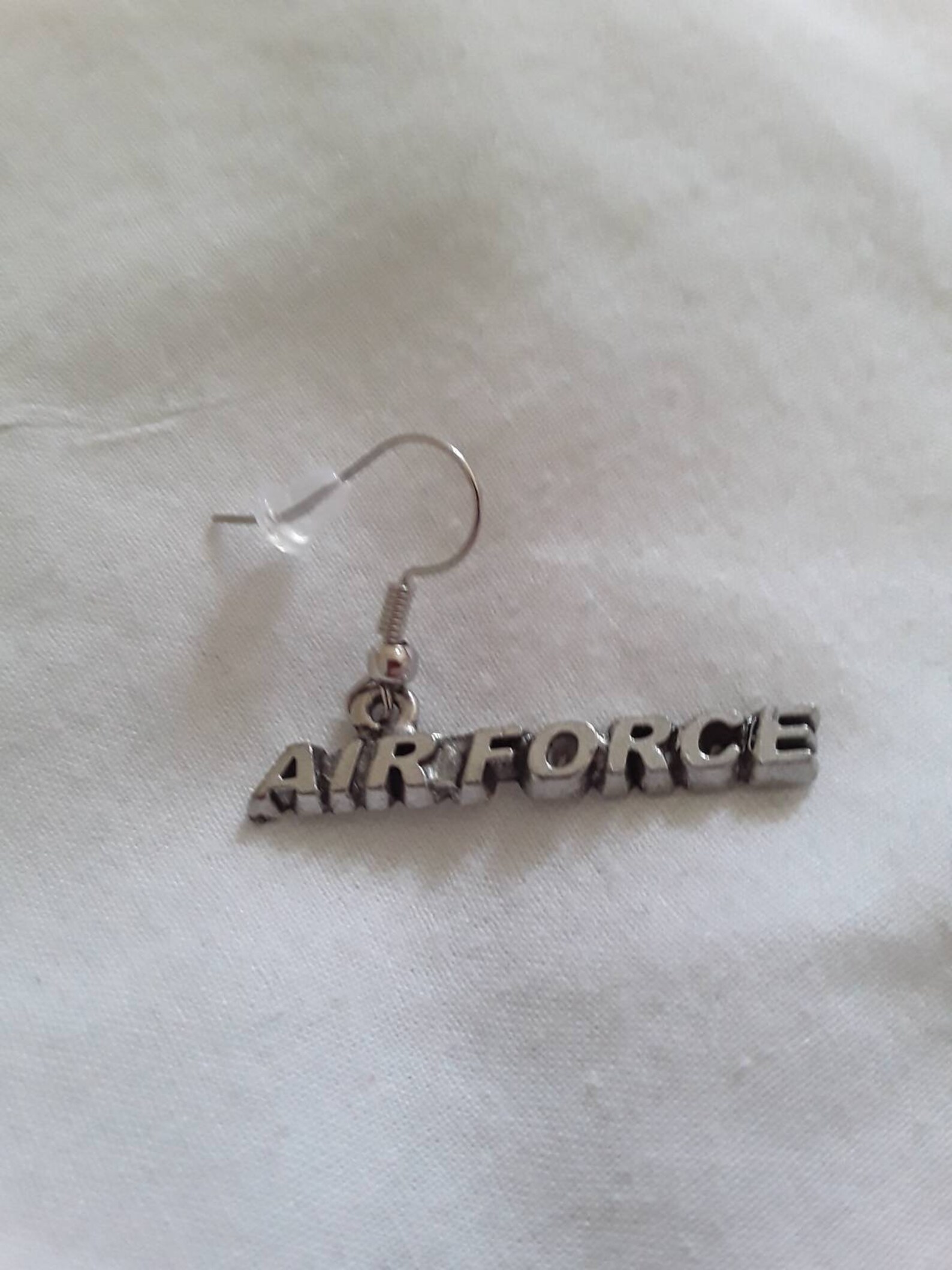 Men's Air Force Earring Air Force Veteran Earring Nickel Etsy