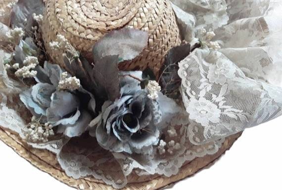 Vintage Wicker Hat, Wicker Hat, Decorative Wicker… - image 2