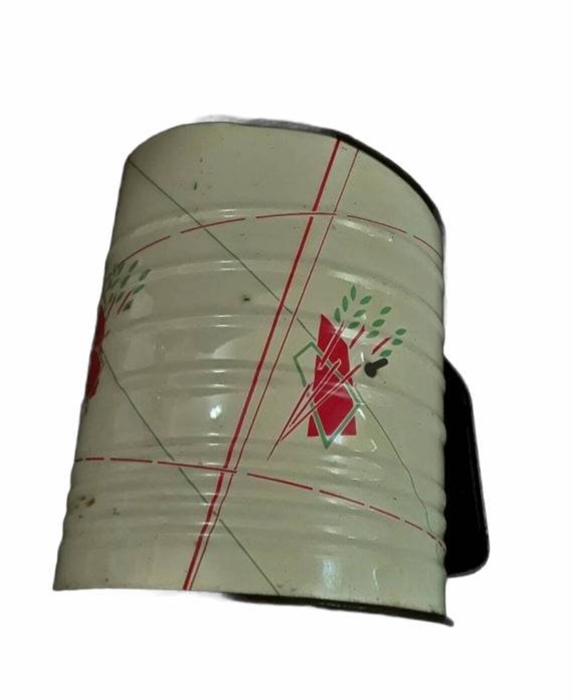 Antiker Mehlsifter rot-weißer Mehlsifter Küchendekor | Etsy