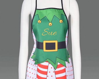 Custom Embroidered Elf Apron