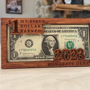 First Dollar Earned Money Sleeve Keepsake (Gift Money NOT Included)