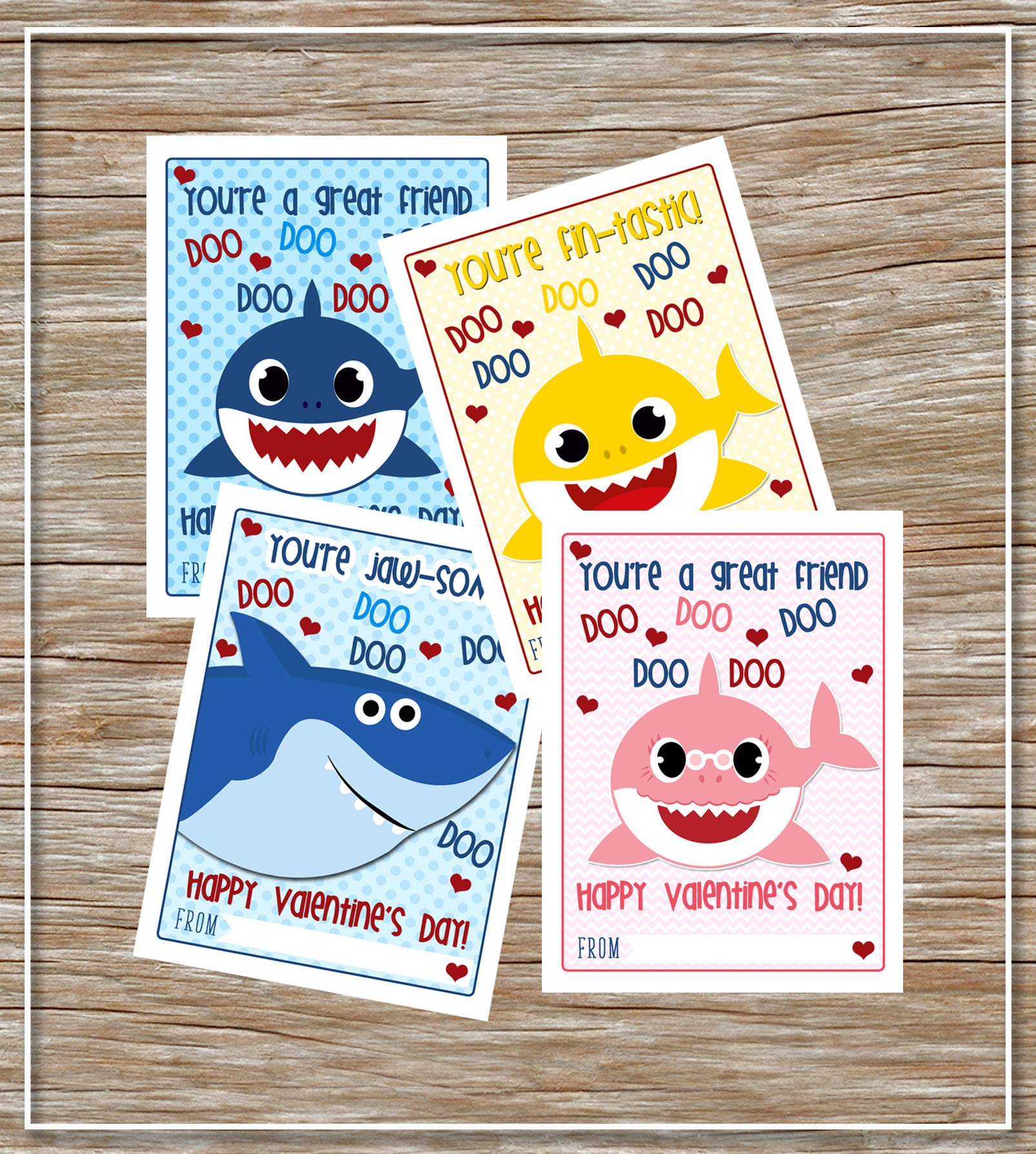 instant-download-baby-shark-valentine-cards-set-of-4-etsy