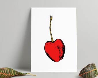 Cherry Illustration Print