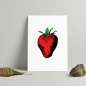 Strawberry Illustration Print