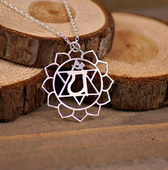 Ciondolo Anahata Chakra Del Cuore In Argento 925 – Collana Yoga Con Catena Regolabile – Wanda Plata