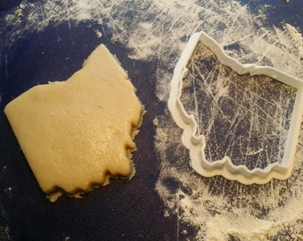 Your state cookie cutter cheese fondant