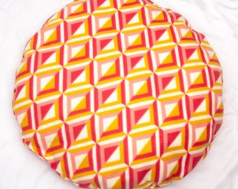 Retro pink and gold pet, dog, cat bed