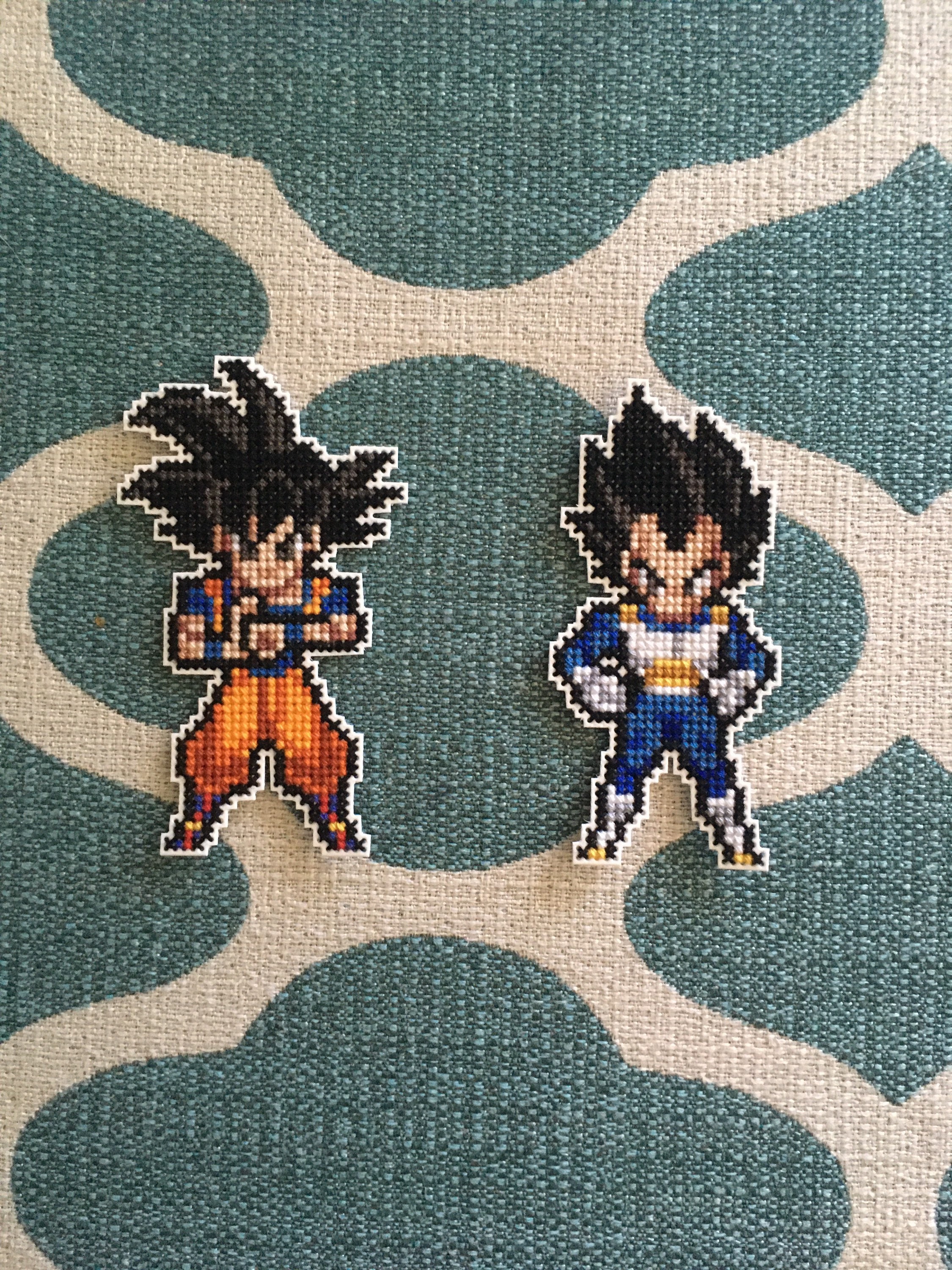 Goku Perler - Etsy Goku Perler - Etsy