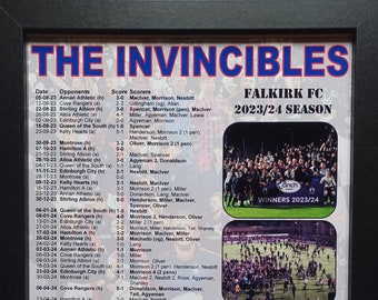 Falkirk Invincibles – schottischer League-One-Meister 2023–24 – Souvenirdruck