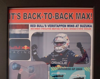 Max Verstappen Formula One world champion 2022 - Japan - souvenir print