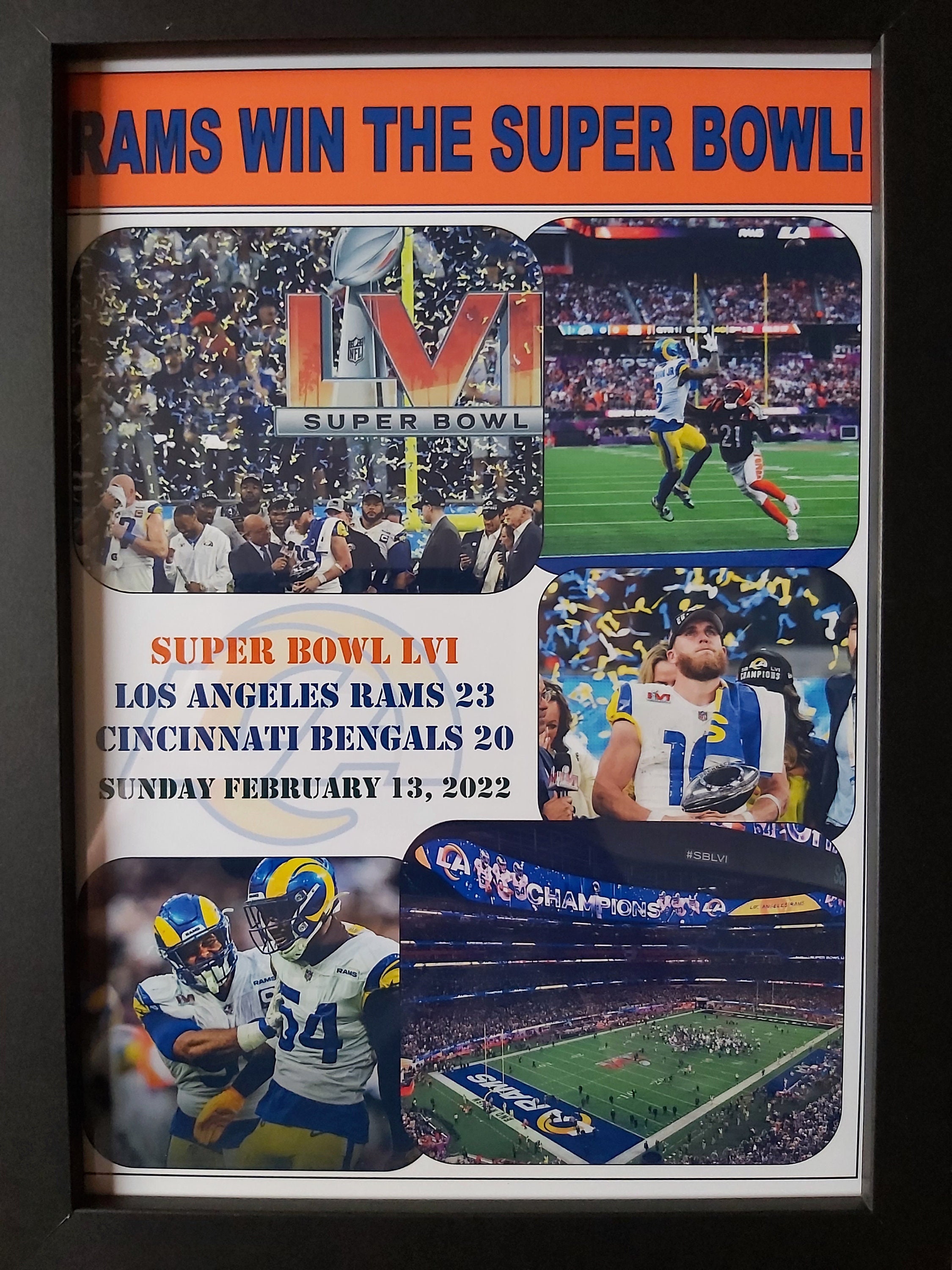 Los Angeles Rams 23 Cincinnati Bengals 20 2022 Super Bowl 