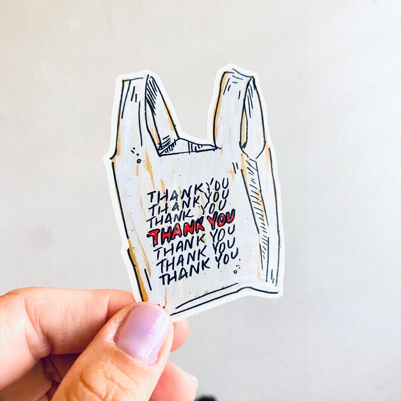 Grocery Bag Sticker Set: Weatherproof Vinyl Decals - Etsy Canada