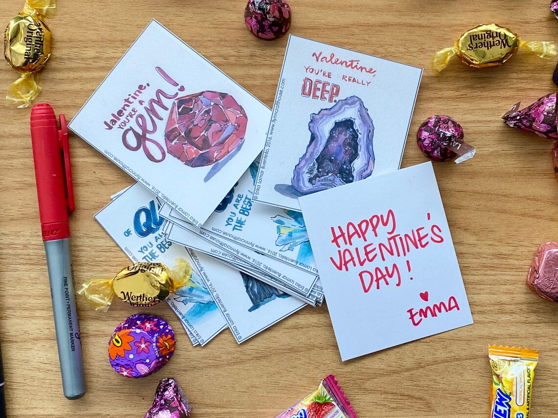 Geology Lovers Nerdy Valentines Cards Digital Download for Etsy