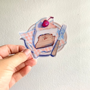 Sticker vinyle pour assiette à gâteau | Résistant aux intempéries | Stickers gourmands